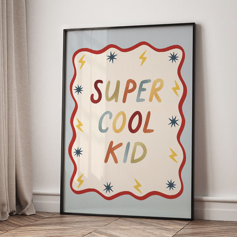 Zabawne Kreskówkowe Super Fajn – Baby Nursery Wall Decor recenzja i cena